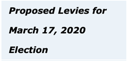 Link on left side of screen: Proposed Levis for March 17, 2020 Election